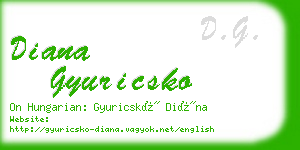 diana gyuricsko business card